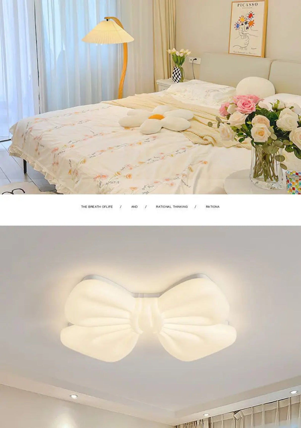 Princess Butterfly Bow Chandelier - Cute LED Ceiling Light for Kids Room - Julia M LifeStyles