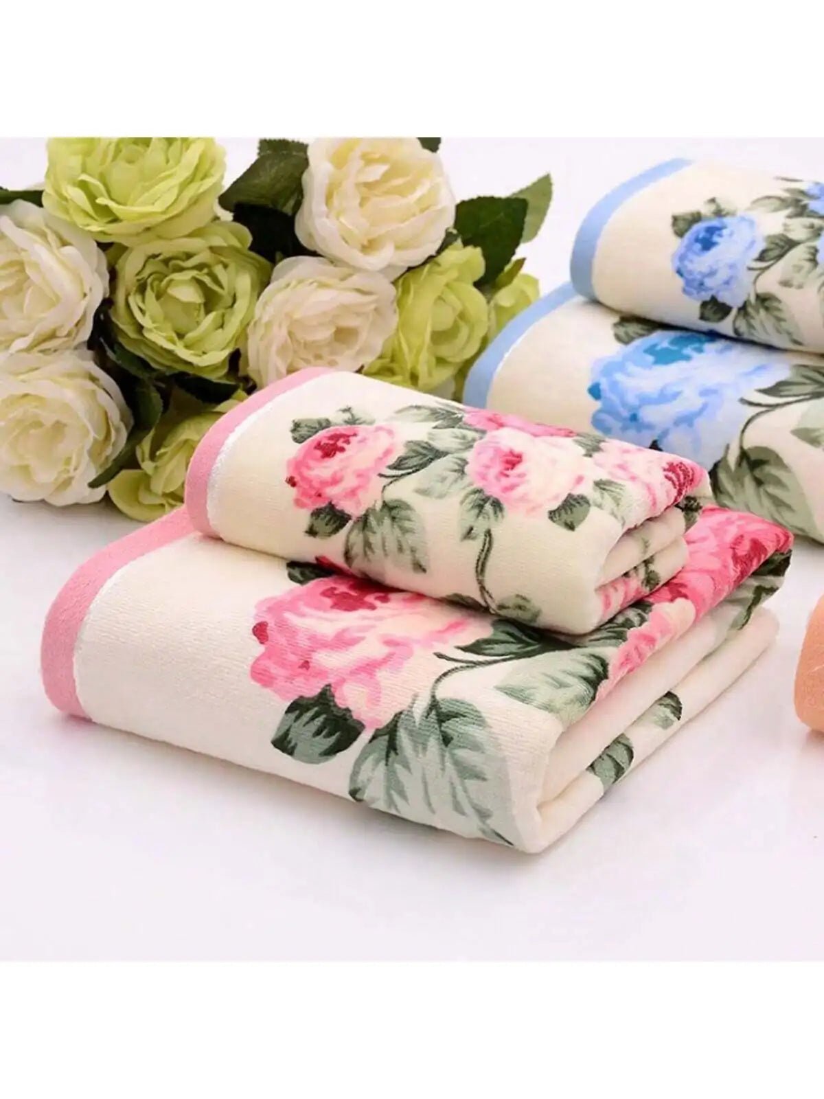 Print Cotton Bath Towel - Quick - Dry & Machine Washable - Julia M LifeStyles