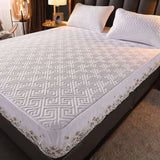 Pure Cotton Quilted Emboss Washable Mattresses Cover - Julia M LifeStyles