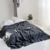 Pure Linen Flat Sheet - 100% Stone Washed French Linen for Hot Sleepers - Julia M LifeStyles