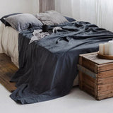 Pure Linen Flat Sheet - 100% Stone Washed French Linen for Hot Sleepers - Julia M LifeStyles