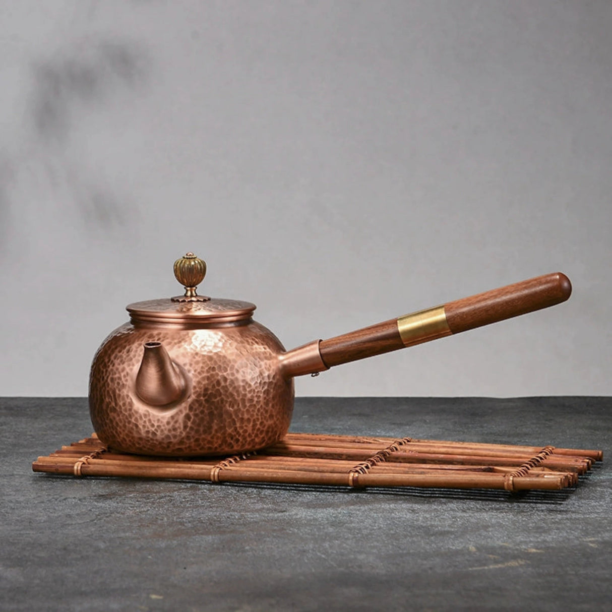 Pure Red Copper Hammered Teapot for Home Brewing - Julia M LifeStyles