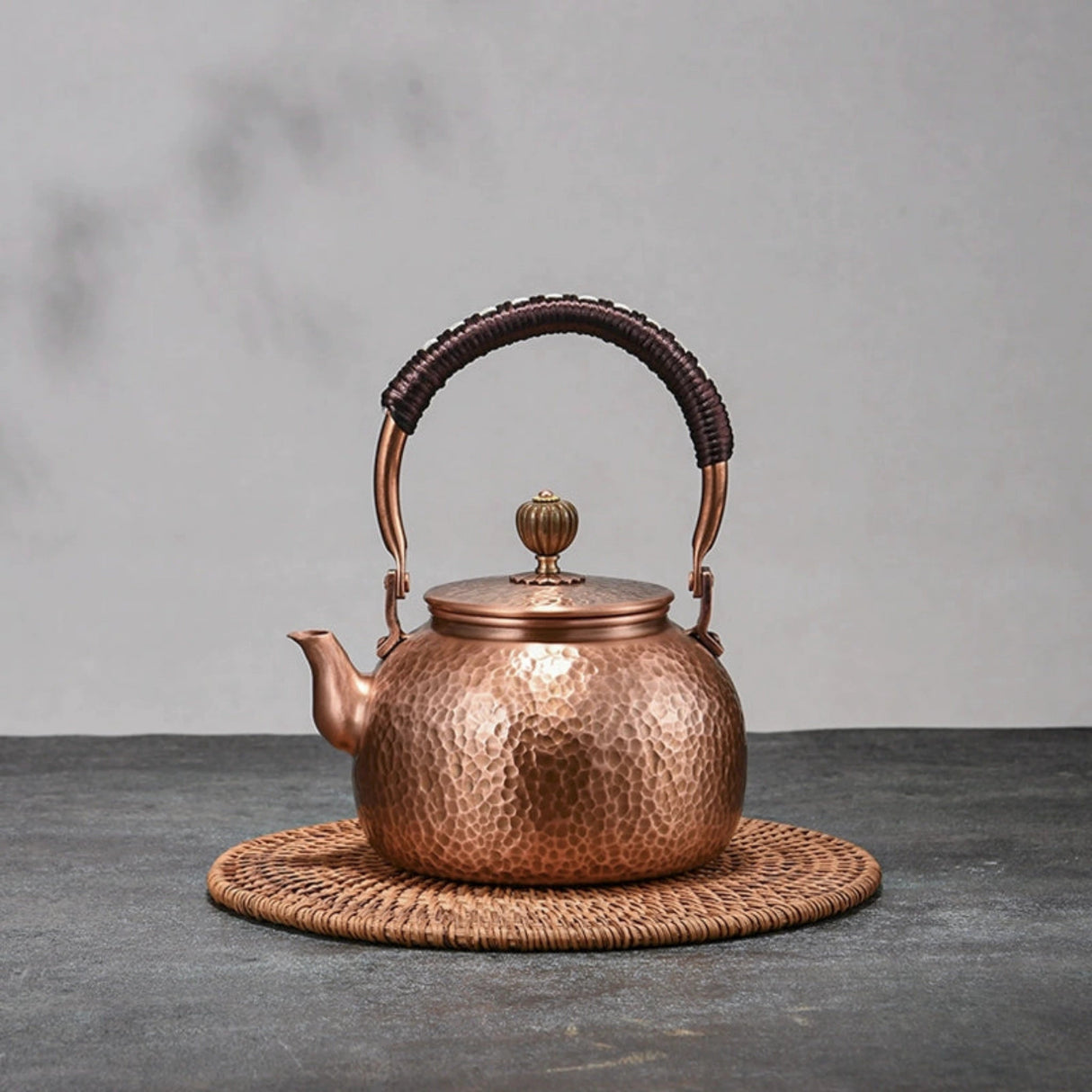 Pure Red Copper Hammered Teapot for Home Brewing - Julia M LifeStyles