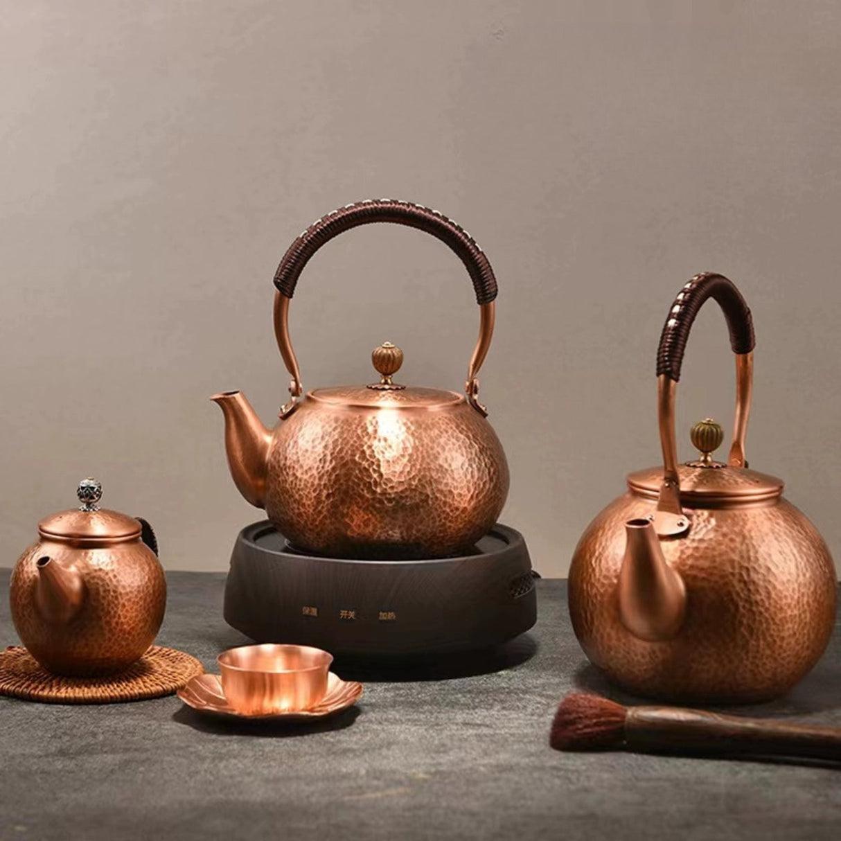 Pure Red Copper Hammered Teapot for Home Brewing - Julia M LifeStyles