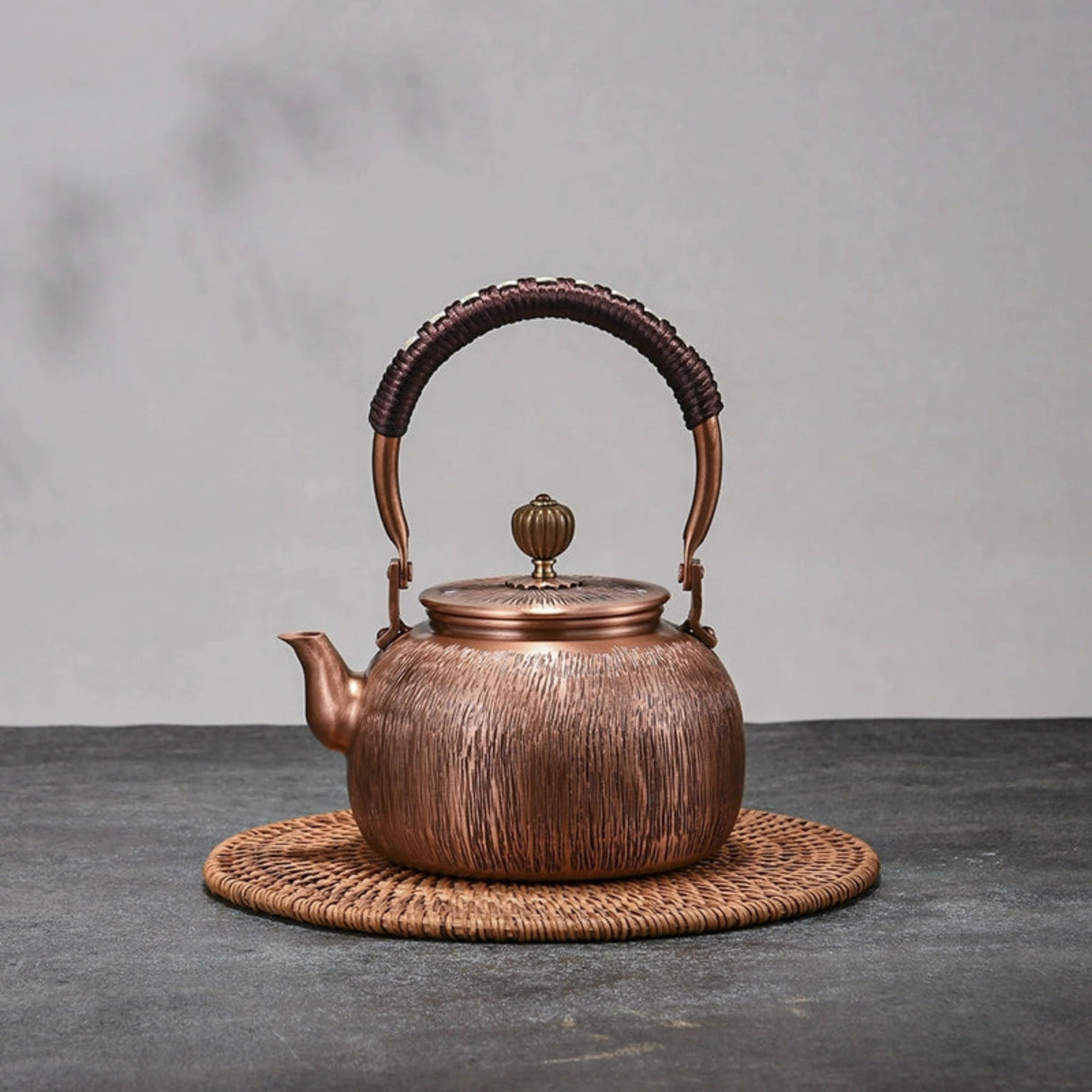 Pure Red Copper Hammered Teapot for Home Brewing - Julia M LifeStyles