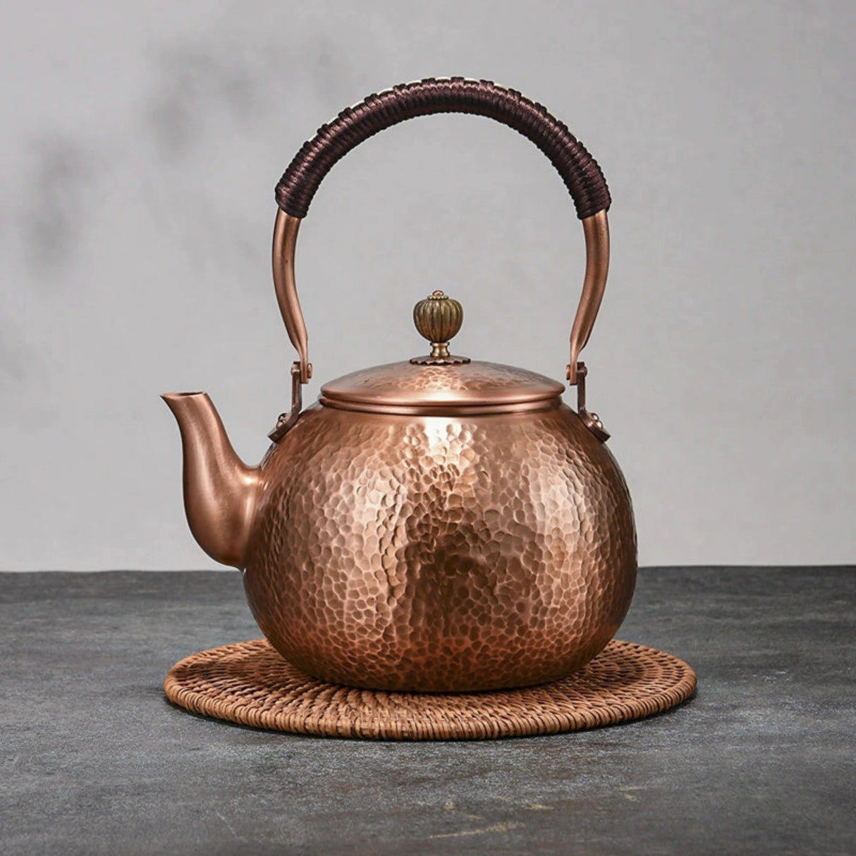 Pure Red Copper Hammered Teapot for Home Brewing - Julia M LifeStyles