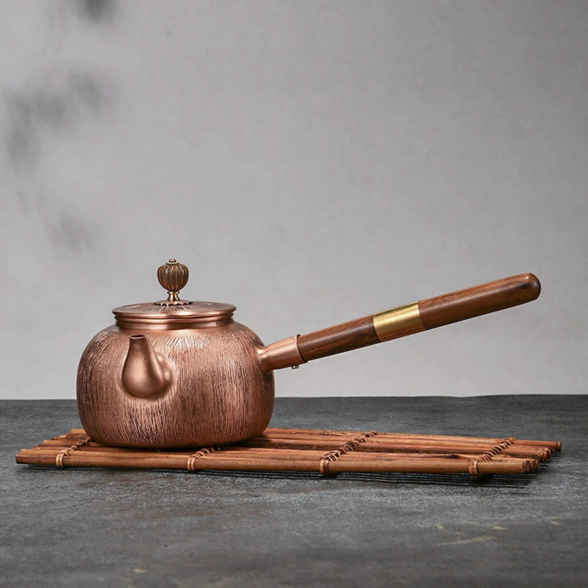 Pure Red Copper Hammered Teapot for Home Brewing - Julia M LifeStyles