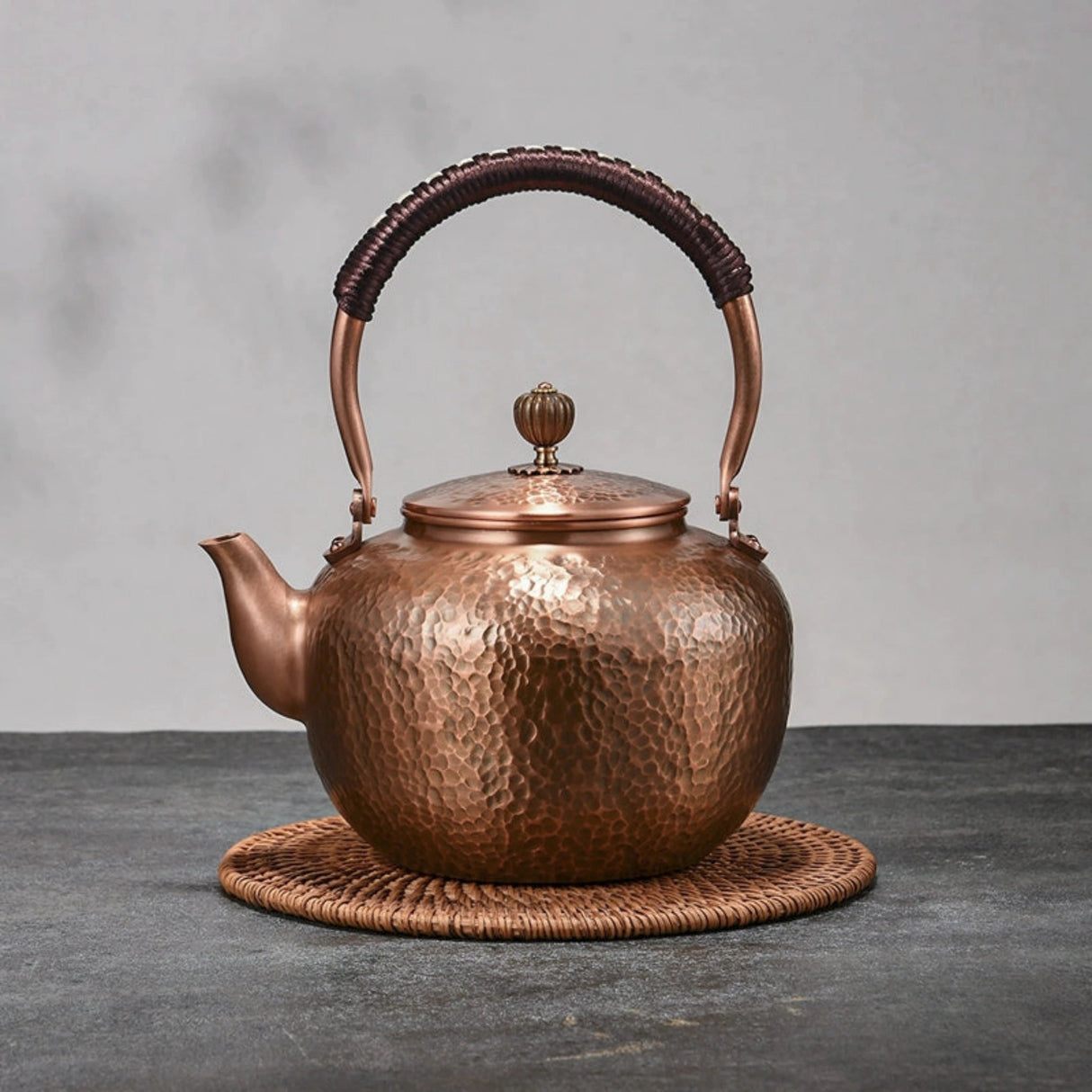 Pure Red Copper Hammered Teapot for Home Brewing - Julia M LifeStyles