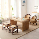 Rattan Living Room Table and Chair Combination Deck Kung Fu Tea Table - Julia M LifeStyles