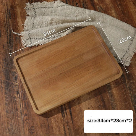 Rectangular Japanese Wooden Steak Plate - Julia M LifeStyles