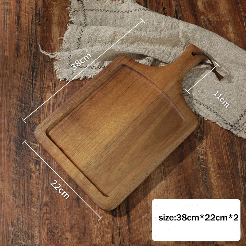 Rectangular Japanese Wooden Steak Plate - Julia M LifeStyles