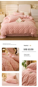 Red Velvet Dual - Use Duvet Cover & Plush Blanket - Julia M LifeStyles