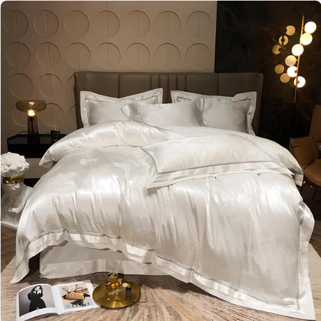 Regal Silk Elegance Jacquard Bedding Set 2 - Julia M LifeStyles