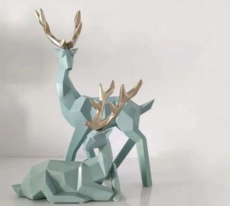 Resin Deers Sculpture - Julia M LifeStyles