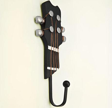 Retro 1 Pcs Guitar Heads Hooks Music Home Resin Clothes Hat Hanger Movie Wall Mounted Hook for Home Decoration - Julia M LifeStyles