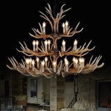 Retro Antler Resin Chandelier for Modern Dining & Living Spaces - Julia M LifeStyles