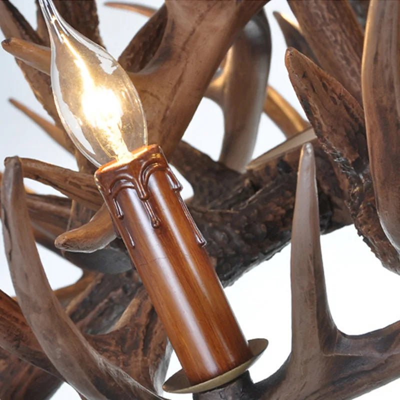 Retro Antler Resin Chandelier for Modern Dining & Living Spaces - Julia M LifeStyles