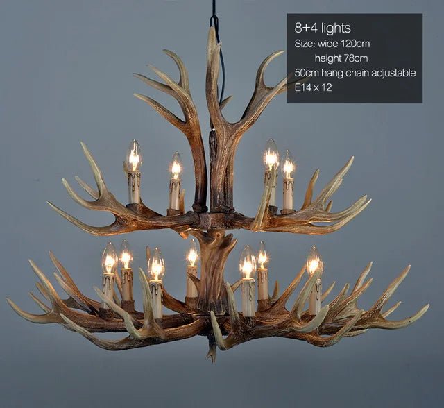 Retro Antler Resin Chandelier for Modern Dining & Living Spaces - Julia M LifeStyles