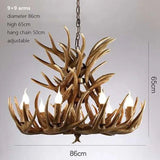 Retro Antler Resin Chandelier for Modern Dining & Living Spaces - Julia M LifeStyles