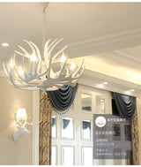 Retro Antler Resin Chandelier for Modern Dining & Living Spaces - Julia M LifeStyles