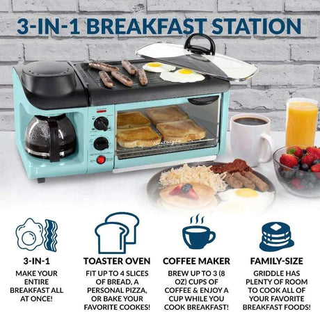 Retro Aqua Breakfast Station - Julia M LifeStyles