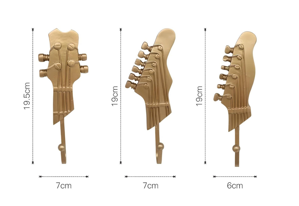 Retro Guitar Head - shaped Hooks 3PCS/Set - Julia M LifeStyles