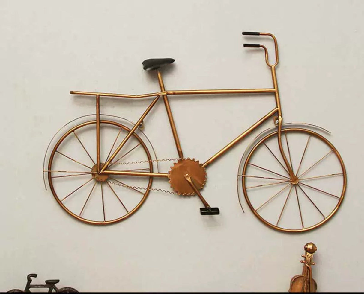 Retro Industrial Wrought Iron Bicycle Wall Hanging Decor - Julia M LifeStyles