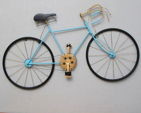 Retro Industrial Wrought Iron Bicycle Wall Hanging Decor - Julia M LifeStyles