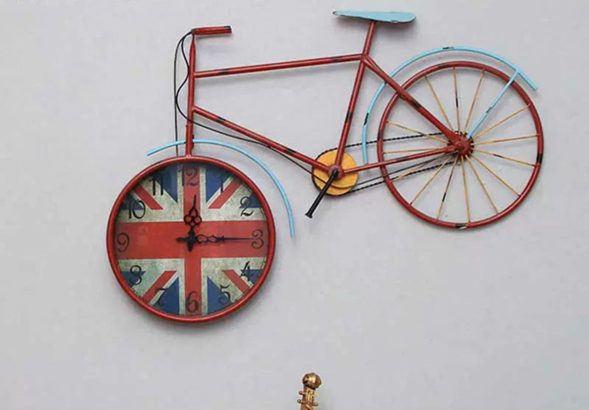 Retro Industrial Wrought Iron Bicycle Wall Hanging Decor - Julia M LifeStyles