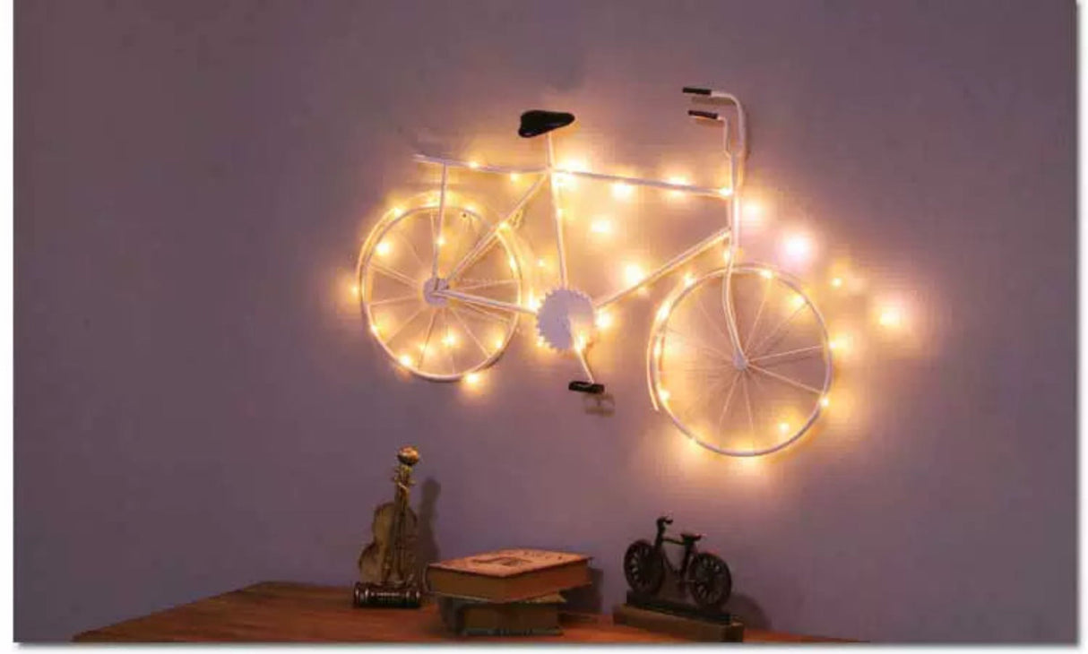 Retro Industrial Wrought Iron Bicycle Wall Hanging Decor - Julia M LifeStyles