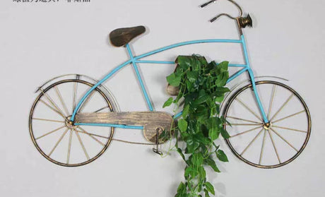 Retro Industrial Wrought Iron Bicycle Wall Hanging Decor - Julia M LifeStyles