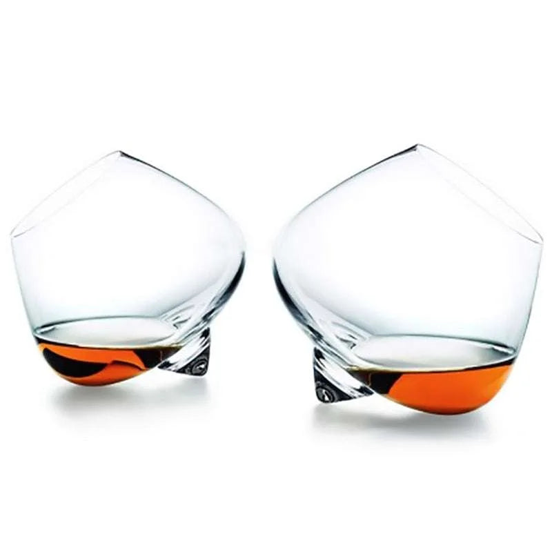 Rotate Whiskey Glass Top Belly Cigar Whisky Cocktail Drinking Wine Cup Tumbler Tasting Bar Glasses Vaso Gafas Caneca Brandy drinkware Julia M Home & Kitchen   