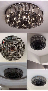 Round Black Ceiling Chandelier - Julia M LifeStyles