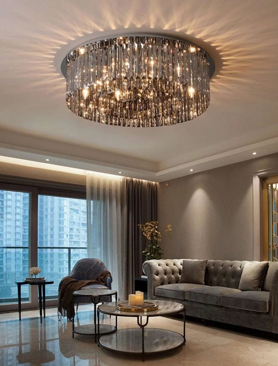 Round Black Ceiling Chandelier - Julia M LifeStyles