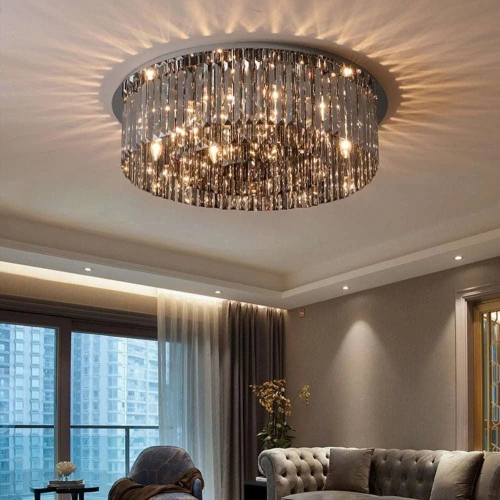 Round Black Ceiling Chandelier - Julia M LifeStyles