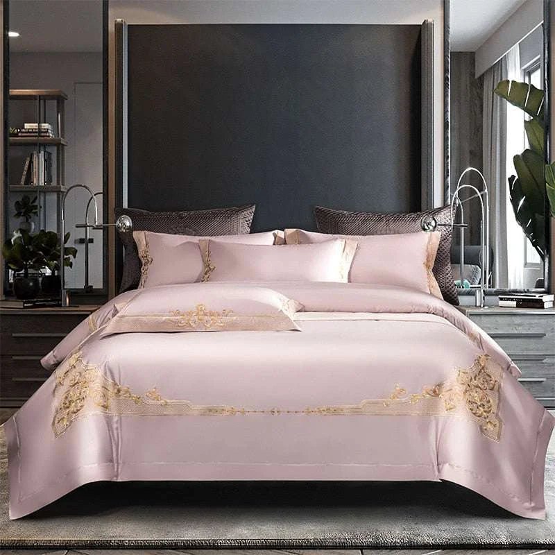 Royal Egyptian Cotton Geometric Duvet Cover Set - Julia M LifeStyles