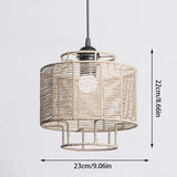 Rustic Rattan Pendant Lampshade for Cozy Lighting 🏡 - Julia M LifeStyles