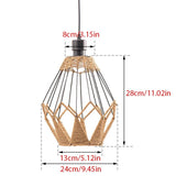 Rustic Rattan Pendant Lampshade for Cozy Lighting 🏡 - Julia M LifeStyles