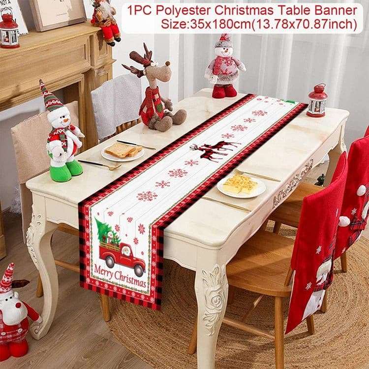 Safflower Pine Leaves Christmas Table Runner - Julia M LifeStyles