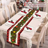 Safflower Pine Leaves Christmas Table Runner - Julia M LifeStyles