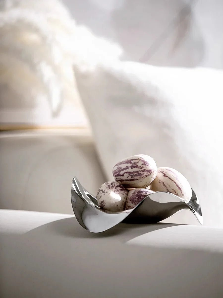 Scandinavian Stainless Steel Serving Bowl - Elegant Home Decor 🍇 - Julia M LifeStyles