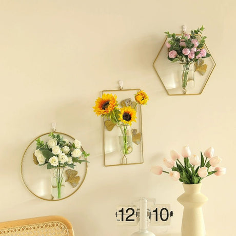 Scandinavian Style Hand - Painted Artificial Flower Wall Decor by Julia M - Julia M LifeStyles