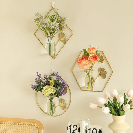 Scandinavian Style Hand - Painted Artificial Flower Wall Decor by Julia M - Julia M LifeStyles