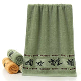 Set of 3 Thicker Bamboo Green Bath Beach Towel Set for Adults Face Hand Sport Towels Bathroom 35cmX75cm*2pcs And 70cmx140cm*1pcs - Julia M LifeStyles