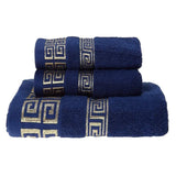 Set of 3 Thicker Bamboo Green Bath Beach Towel Set for Adults Face Hand Sport Towels Bathroom 35cmX75cm*2pcs And 70cmx140cm*1pcs - Julia M LifeStyles