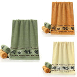 Set of 3 Thicker Bamboo Green Bath Beach Towel Set for Adults Face Hand Sport Towels Bathroom 35cmX75cm*2pcs And 70cmx140cm*1pcs - Julia M LifeStyles