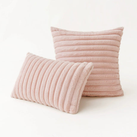 Short Plush Cloth Soft Pillow Sofa Living Room Pillow Car Model Room Soft Back Cushion Pillowcase without Core - Julia M LifeStyles