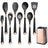 Silicone Kitchen Utensils Set - Heat Resistant, Non - stick, Rose Gold Plated Handles - Julia M LifeStyles