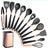 Silicone Kitchen Utensils Set - Heat Resistant, Non - stick, Rose Gold Plated Handles - Julia M LifeStyles