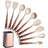 Silicone Kitchen Utensils Set - Heat Resistant, Non - stick, Rose Gold Plated Handles - Julia M LifeStyles